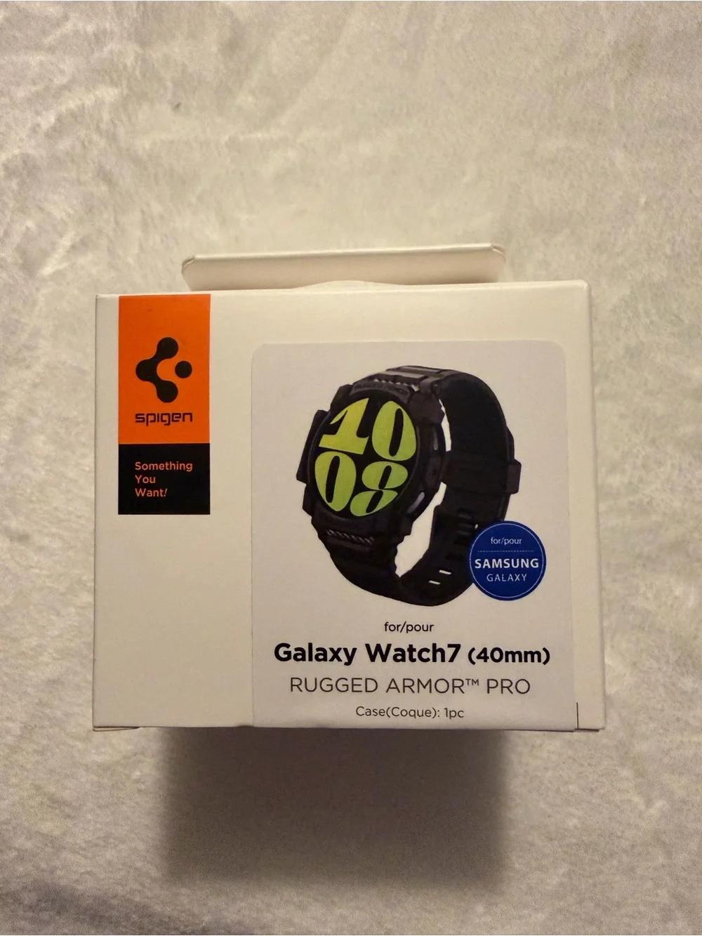 Spigen Rugged Armor Pro Watch Case & Band for Galaxy Watch7 (40mm) - Black